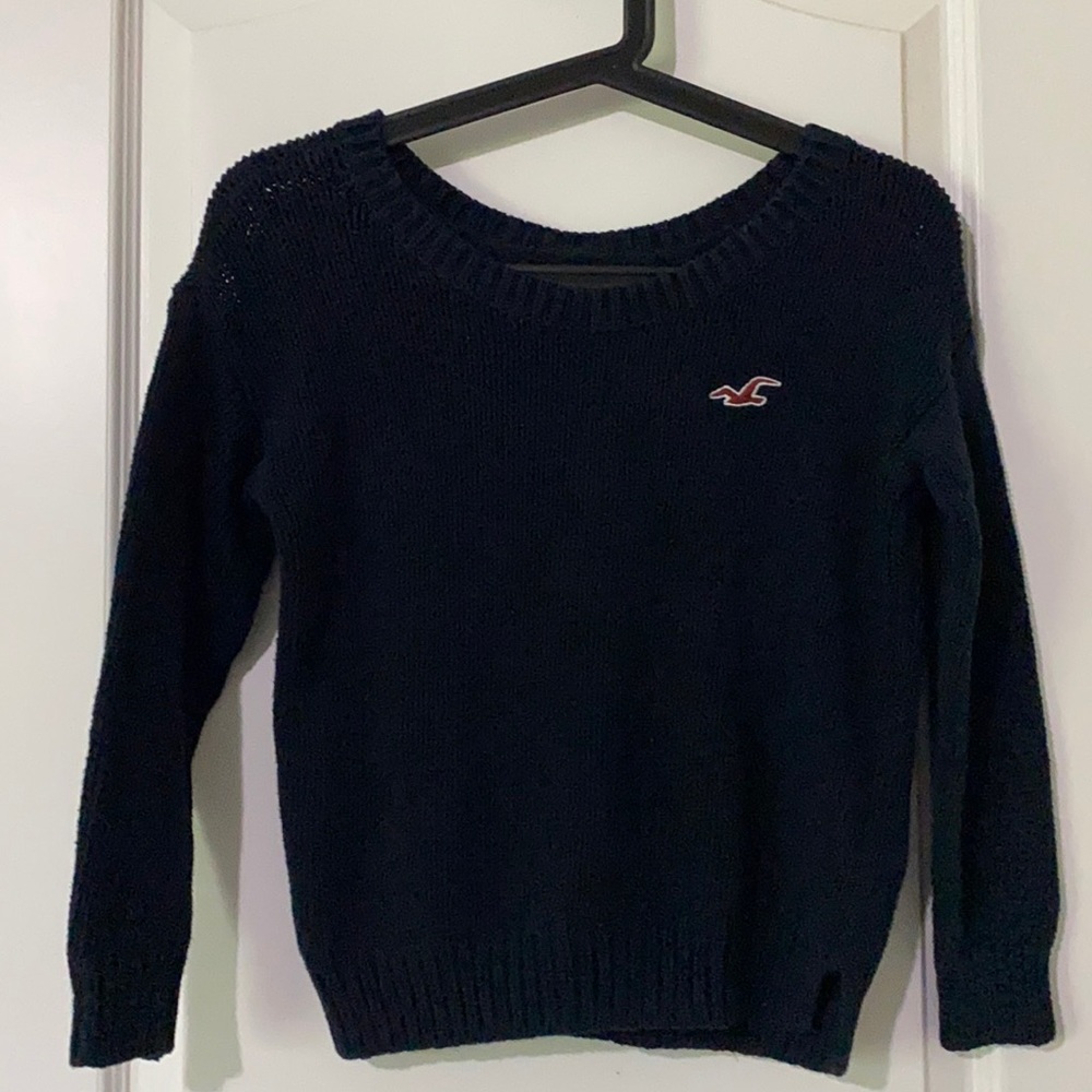 Hollister & Co Bow Sweater in Navy!